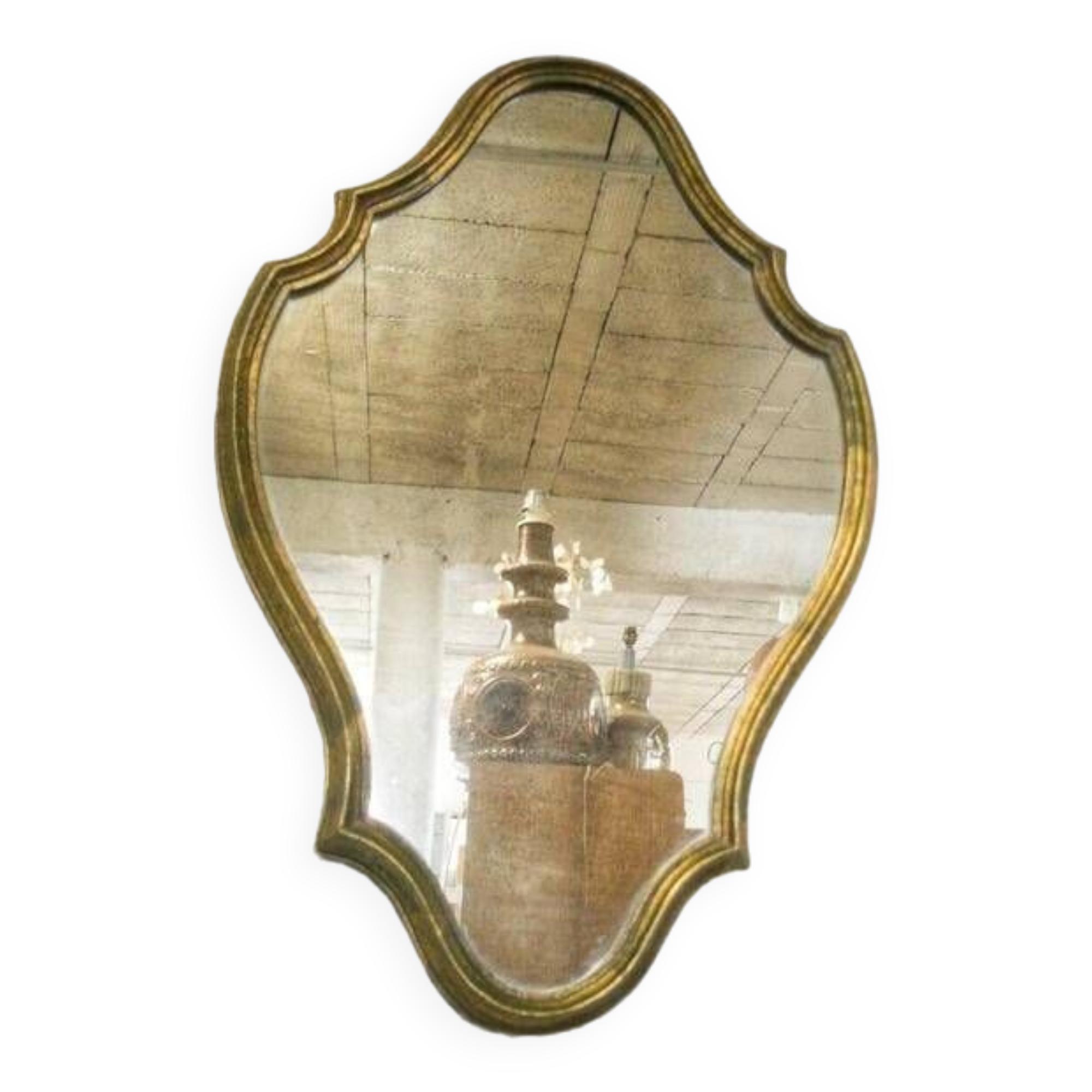 Gold baroque mirror 59x39cm