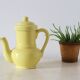 Yellow, france, vintage teapot