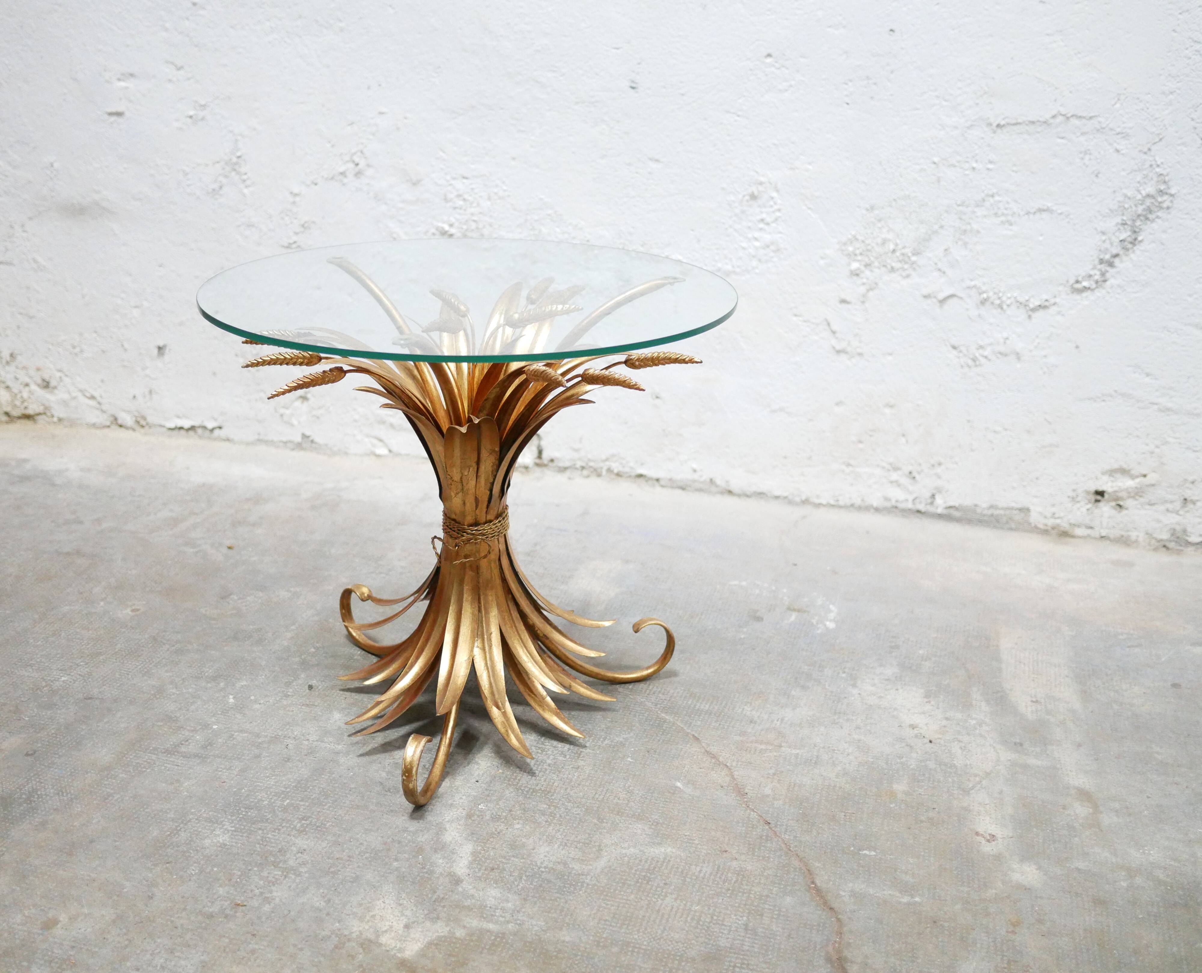 Coco Chanel vintage wheat sheaf side table