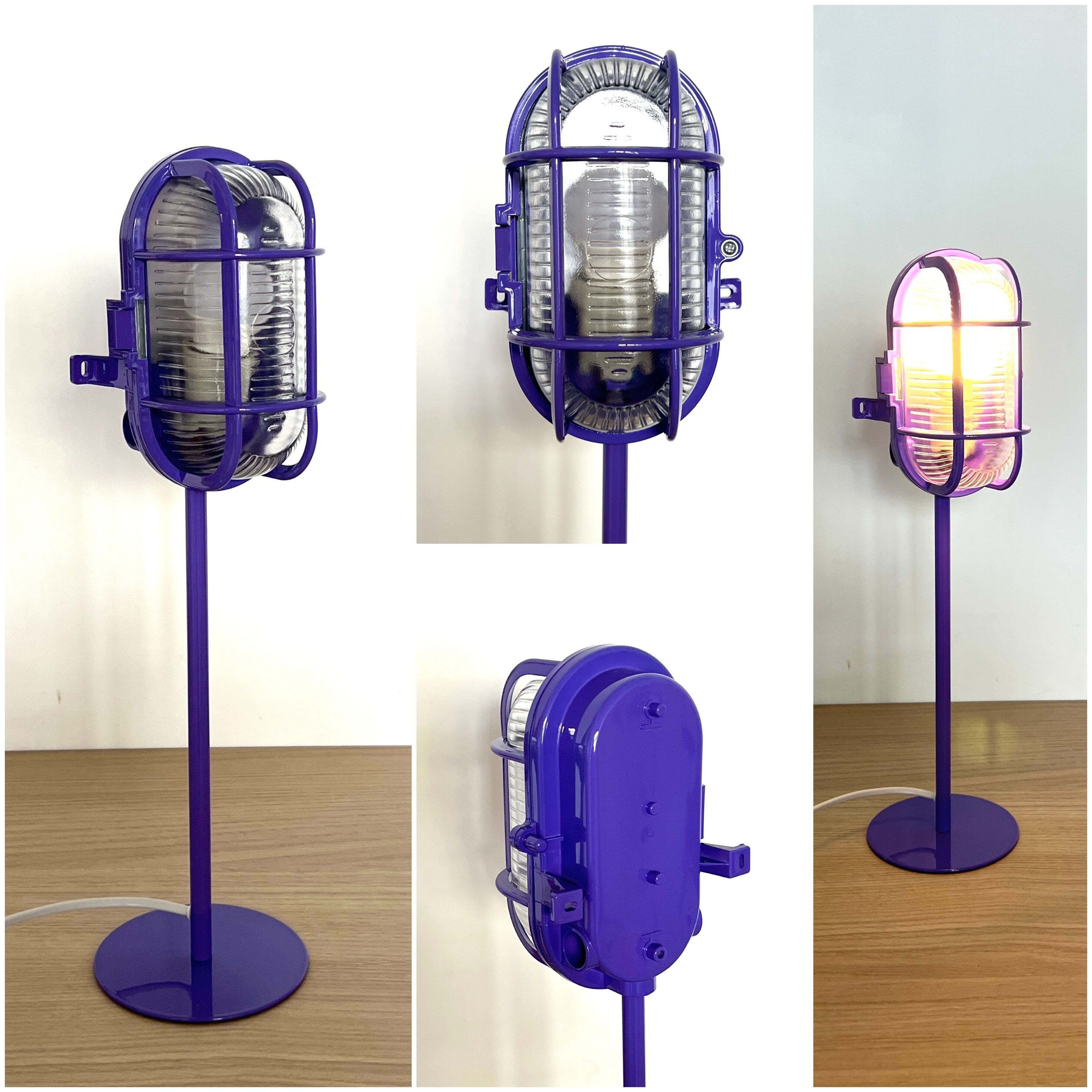 Bobbi lamp - rainbow collection - purple - upcycling