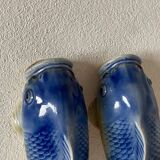 2 fish slip vases