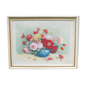 Aquarelle bouquet de fleurs signée Bessonnat