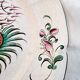 Antique ceramic or earthenware plate from the 19th century, Chinese style decoration