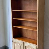 French vintage wooden bookcase