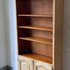 French vintage wooden bookcase