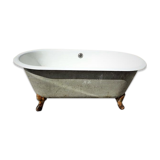Cast iron bathtub, two rounded ends, 1900