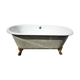 Baignoire en fonte, deux bouts arrondis, 1900