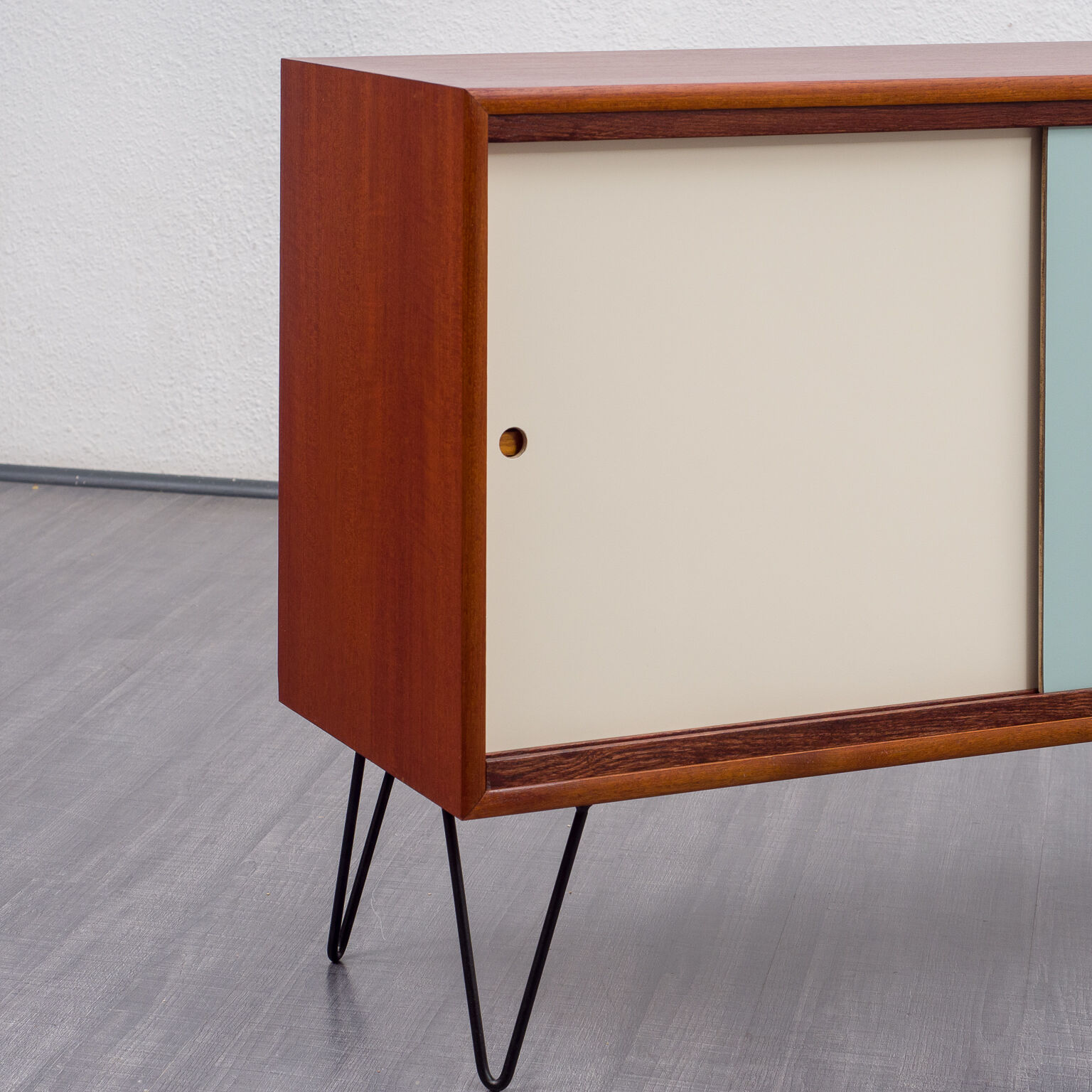 Sideboard 60s, teak, reversible doors