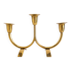 Candelabrum in brass attributed to Gunnar Ander, Ystad, Sweden, mid-20th century.