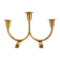 Candelabrum in brass attributed to Gunnar Ander, Ystad, Sweden, mid-20th century.
