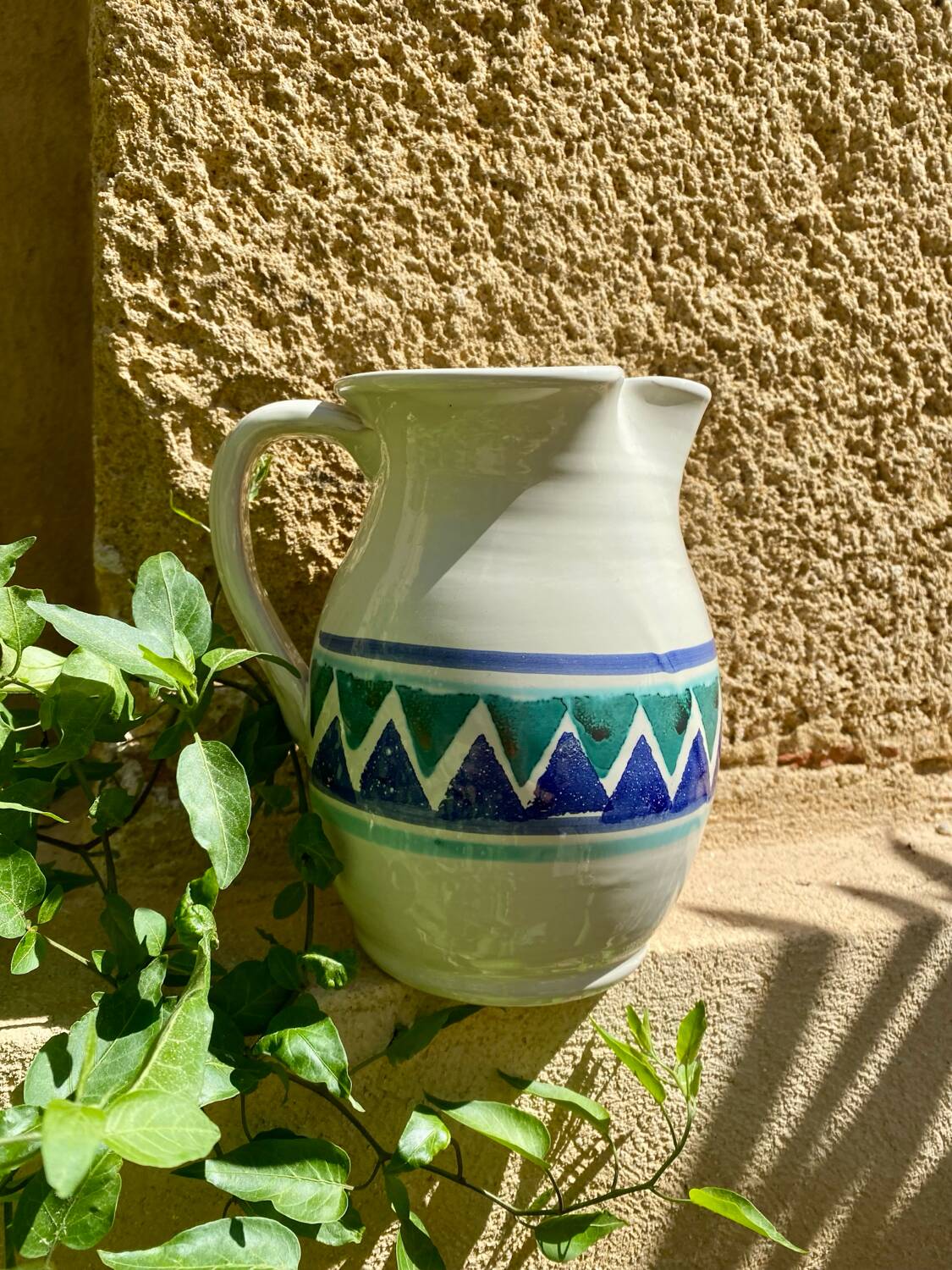 80s Italian Ceramic Pitcher
