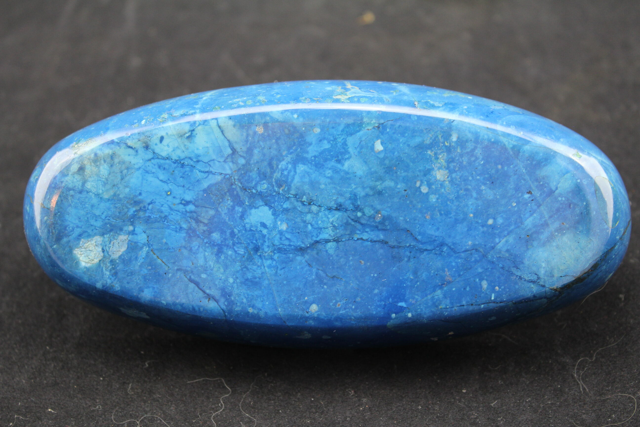 Ashtray in lapis lazuli, cut and polished, OWL/owl, stone