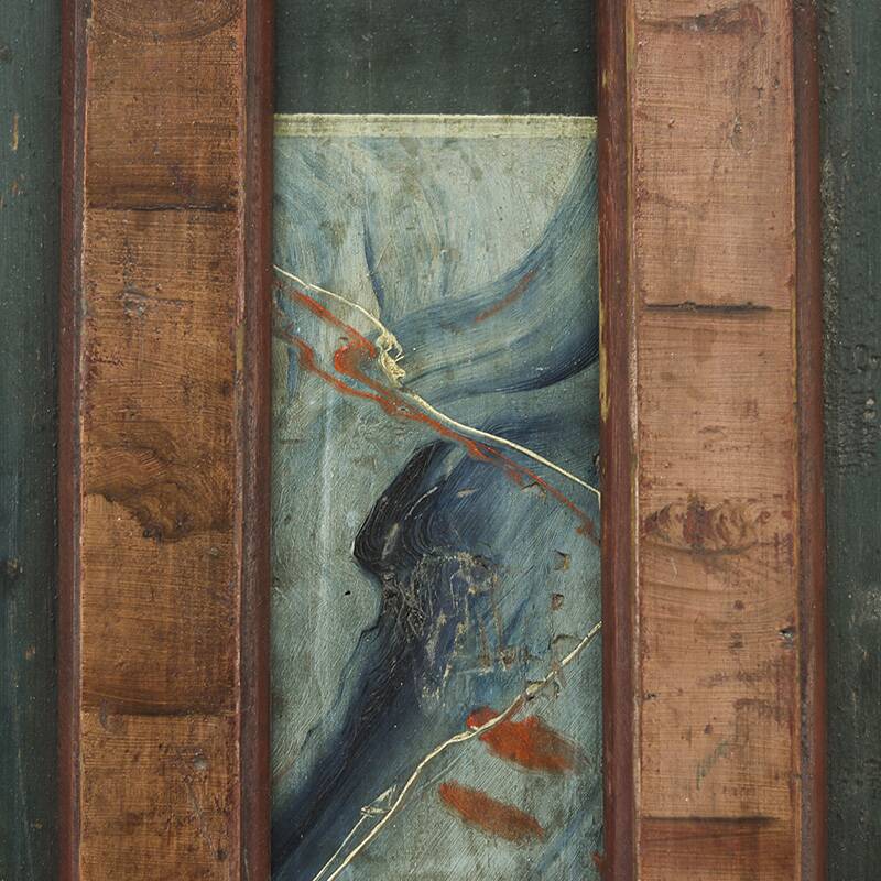 Folk art painted bridal wardrobe