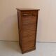 Antique oak filing cabinet with roller shutter