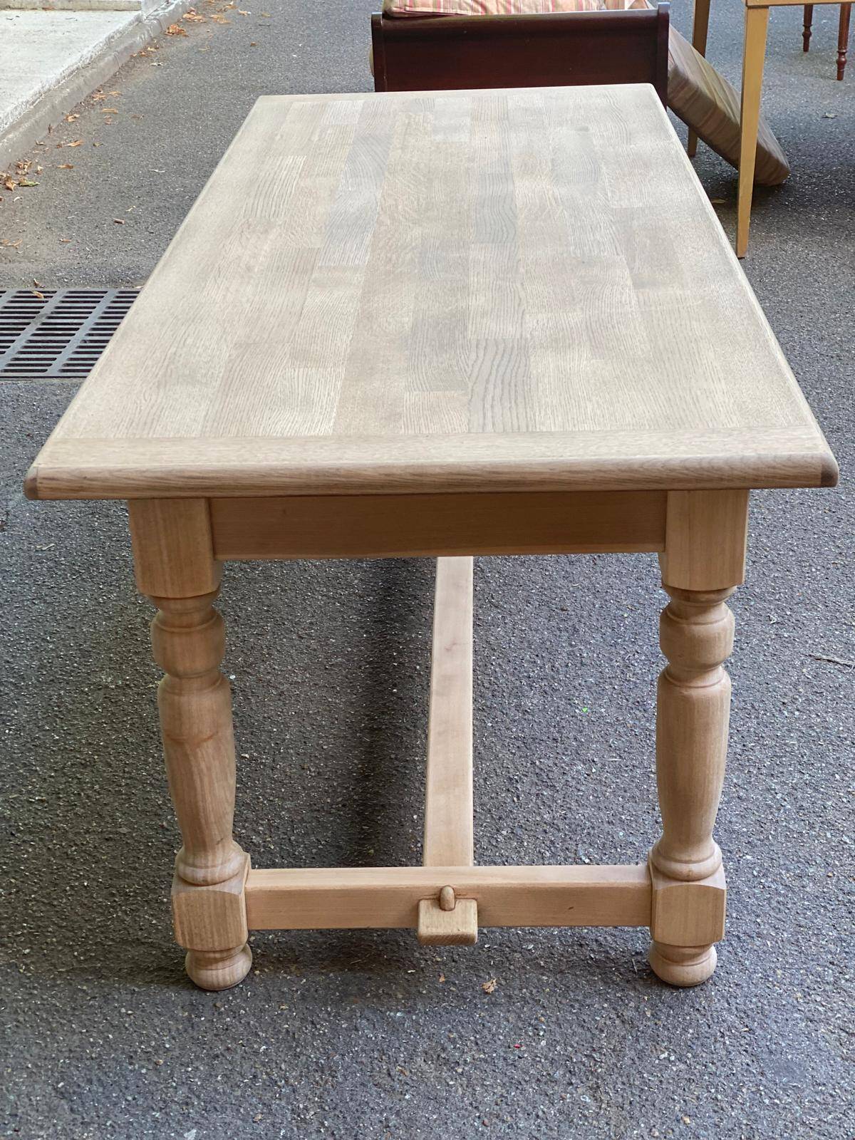 Renovated 210cm farmhouse dining table from the 20th century