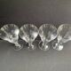 4 Water glasses – Stamped blown crystal