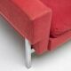 Red Kiushu armchairs by Saporiti characteristic of mid-20th century Italian modern design.