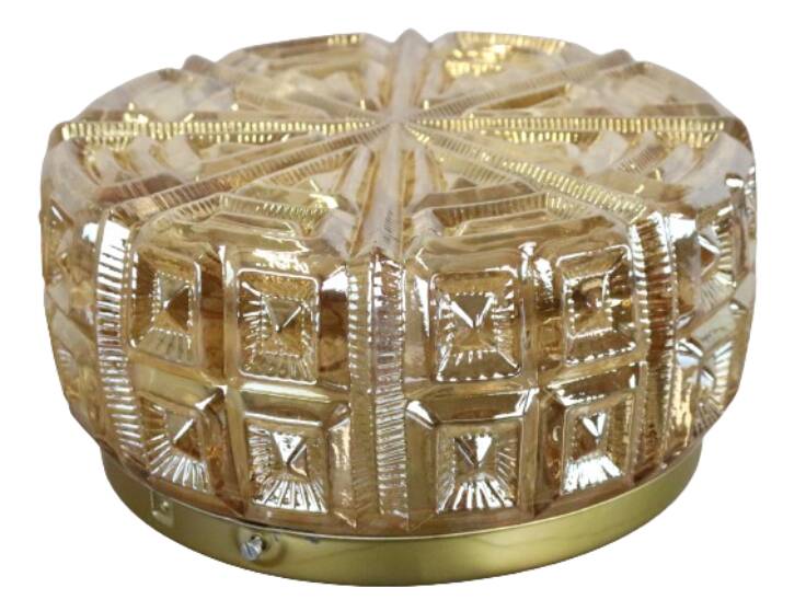 NOS New Old Stock vintage ceiling light glass
