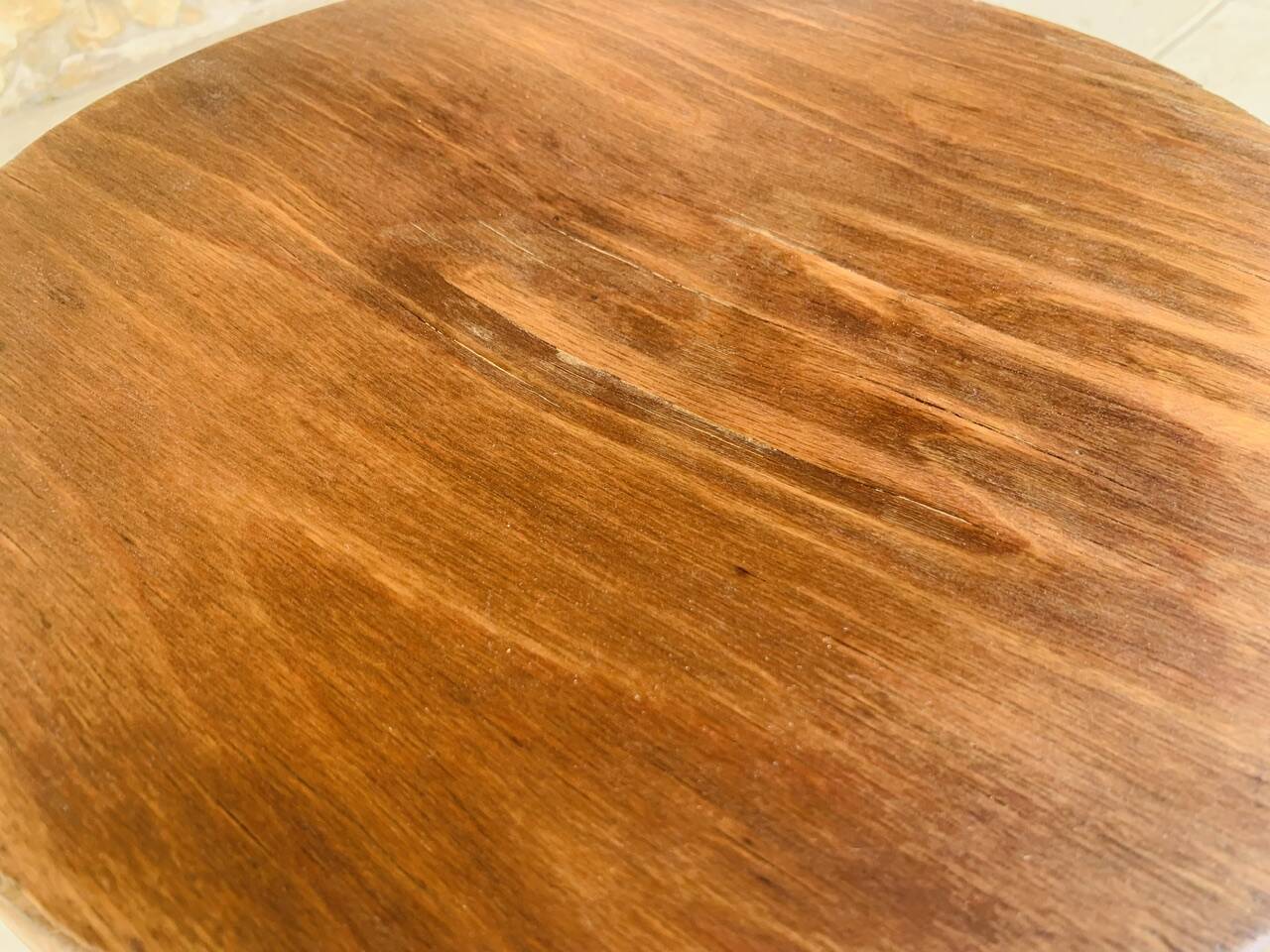Curved Wood Stool Vintage, Baumann, Circa 1950s/1960s