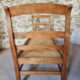 Banquette ancienne en merisier – Lit de repos rustique français