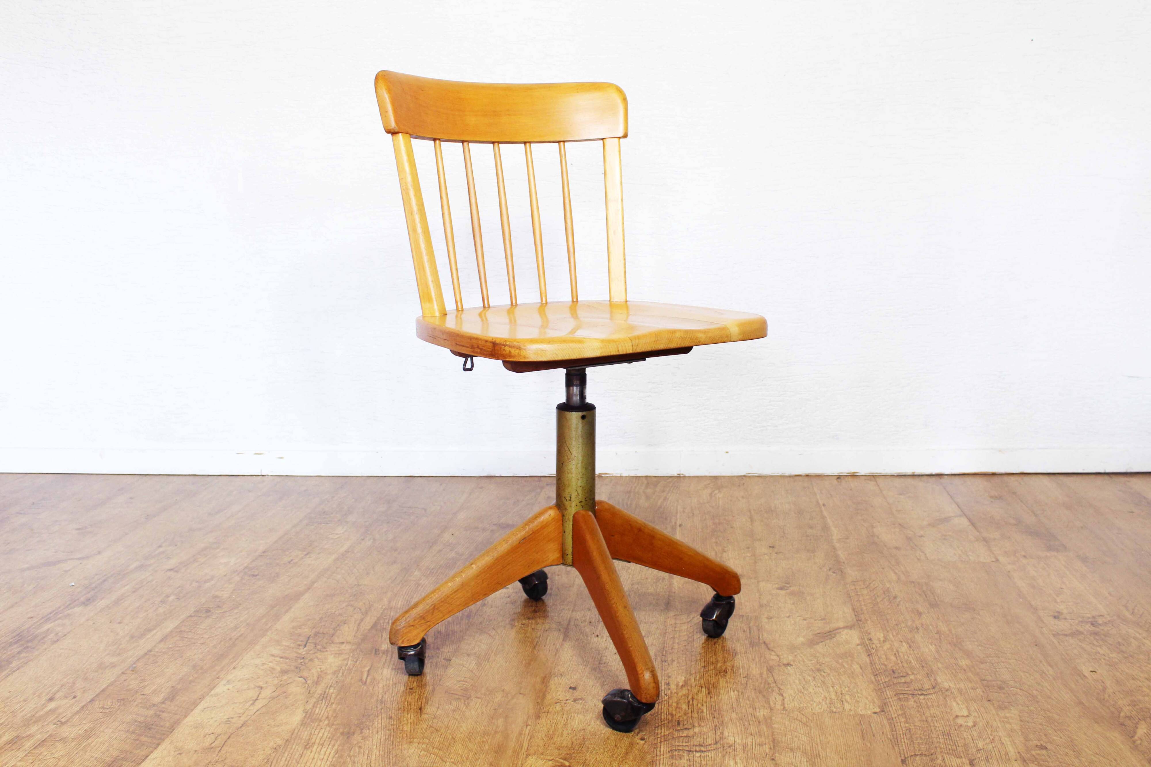 Stoll Giroflex wooden office chair