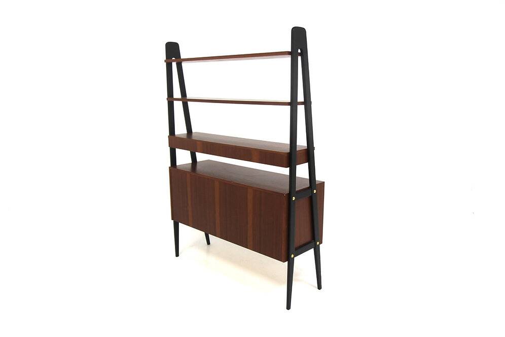 Scandinavian mahogany secretary desk, Sweden, 1950