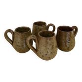 Lot de 4 mugs en grès
