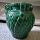 Vintage Vallauris trio of emerald green vases from the 50s/60s.