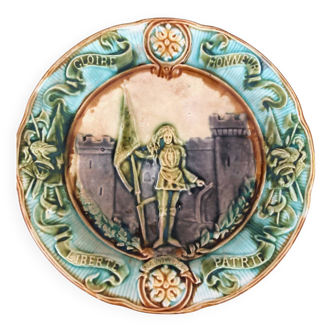 Assiette decorative jeanne d'arc