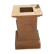 Cast iron base for medics or statue