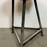Black Industrial Workshop Stool, 1960s