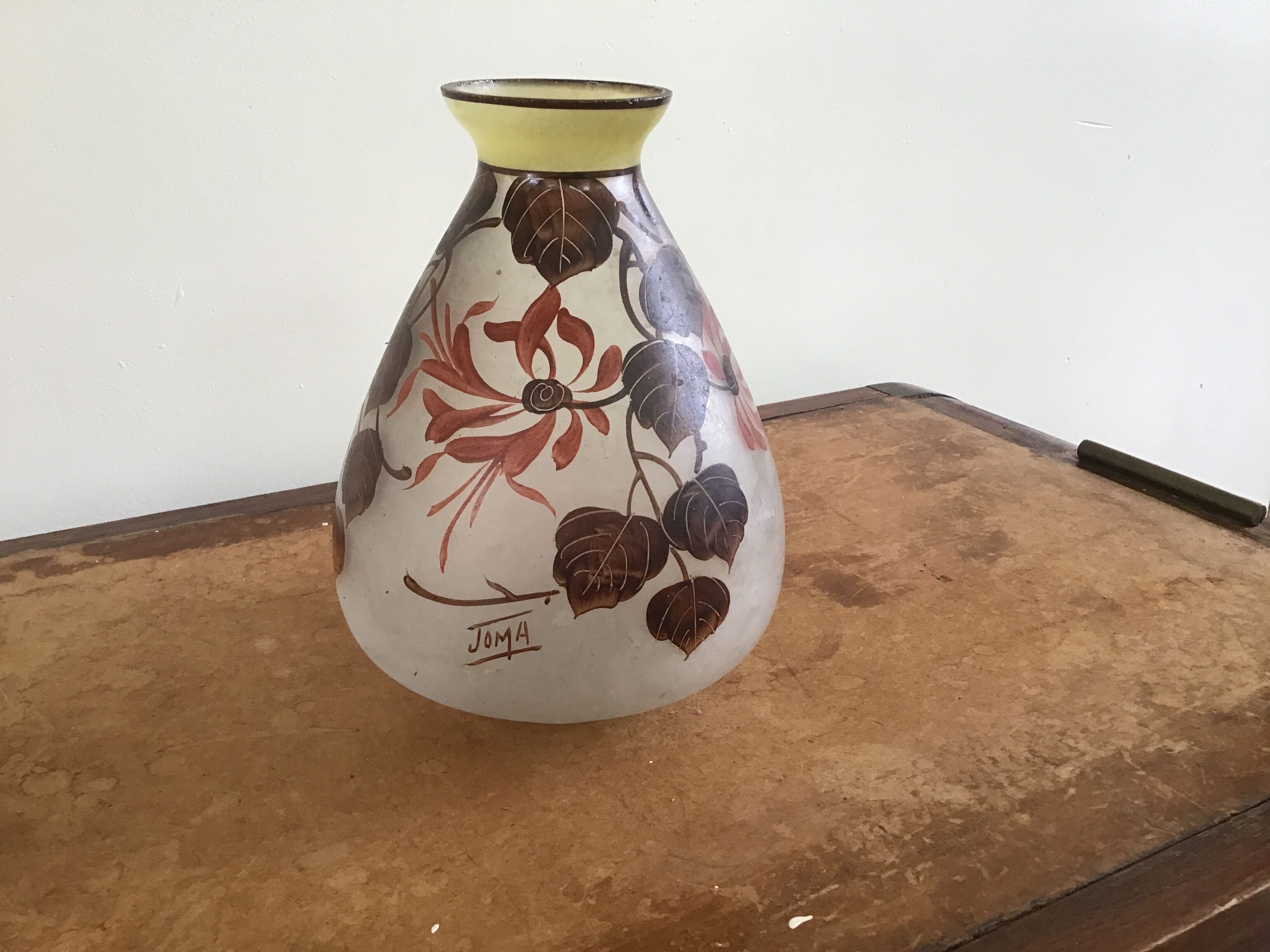 Vase Joma art deco signed