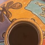 Bowl Vase Enamels of Longwy - Signed Nicolas De Wael