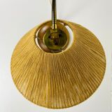 Vintage teak and rattan table lamp by Temde, circa 1970