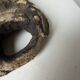 Ancient African mask Luba wood and shell