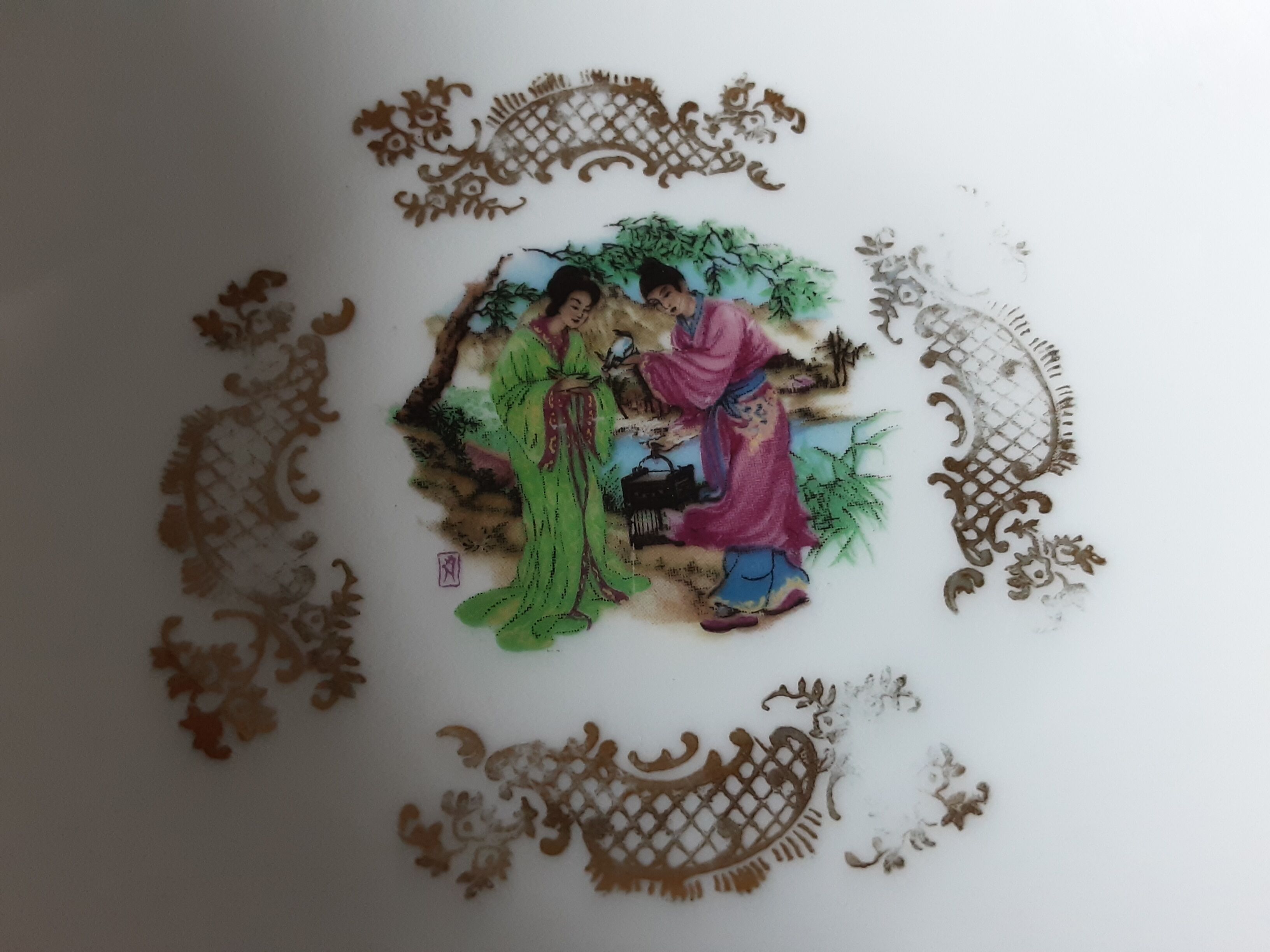 Lot de 6 coupelles  porcelaine de luxe