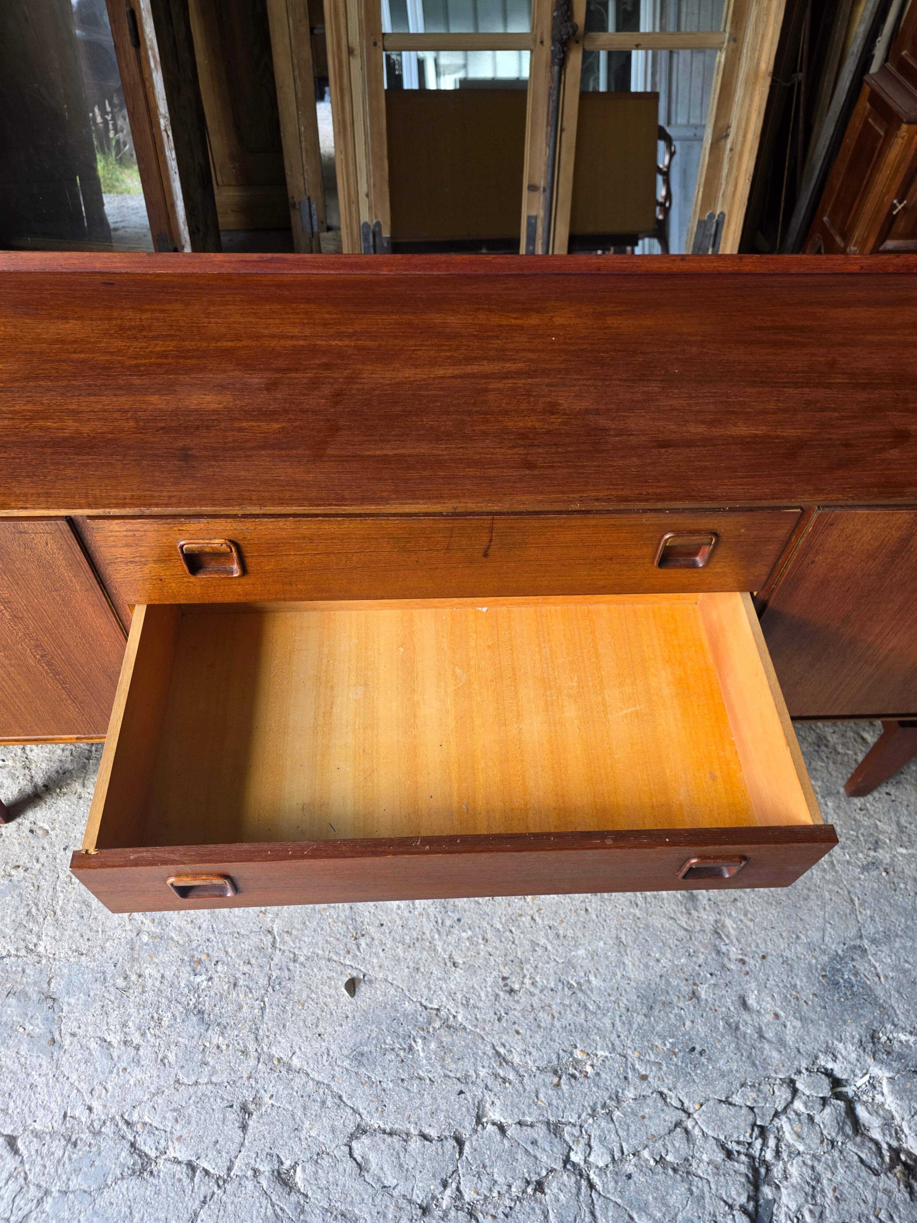 Scandinavian teak sideboard from the 1960s.