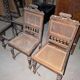 Pair of Neo-Renaissance chairs in walnut and caning – Late 19th century