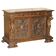French walnut buffet sideboard, decorated, circa 1850.