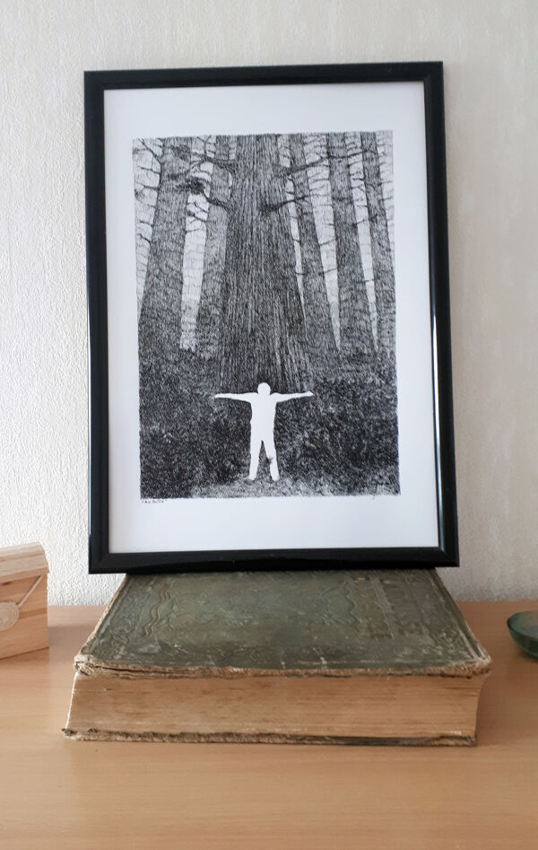 mon maître'' encre de chine sur papier