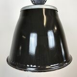 Industrial Black Enamel Factory Pendant Lamp, 1960s