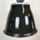 Industrial Black Enamel Factory Pendant Lamp, 1960s