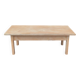 Table basse en hêtre brut