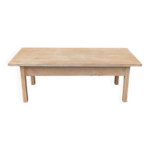 Coffee table in raw beech.
