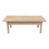 Table basse en hêtre brut