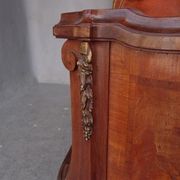 Golden bronze Louis XVI style mahogany bed
