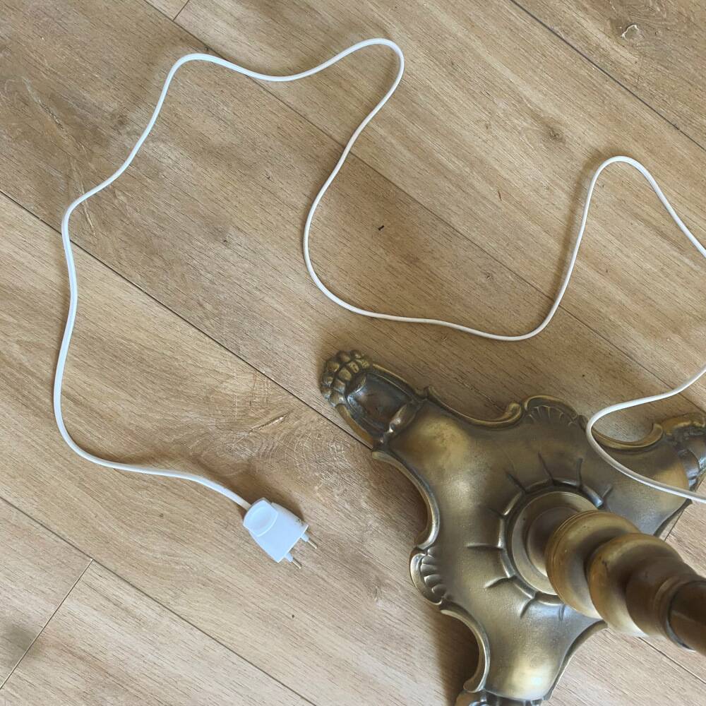 Brass floor lamp