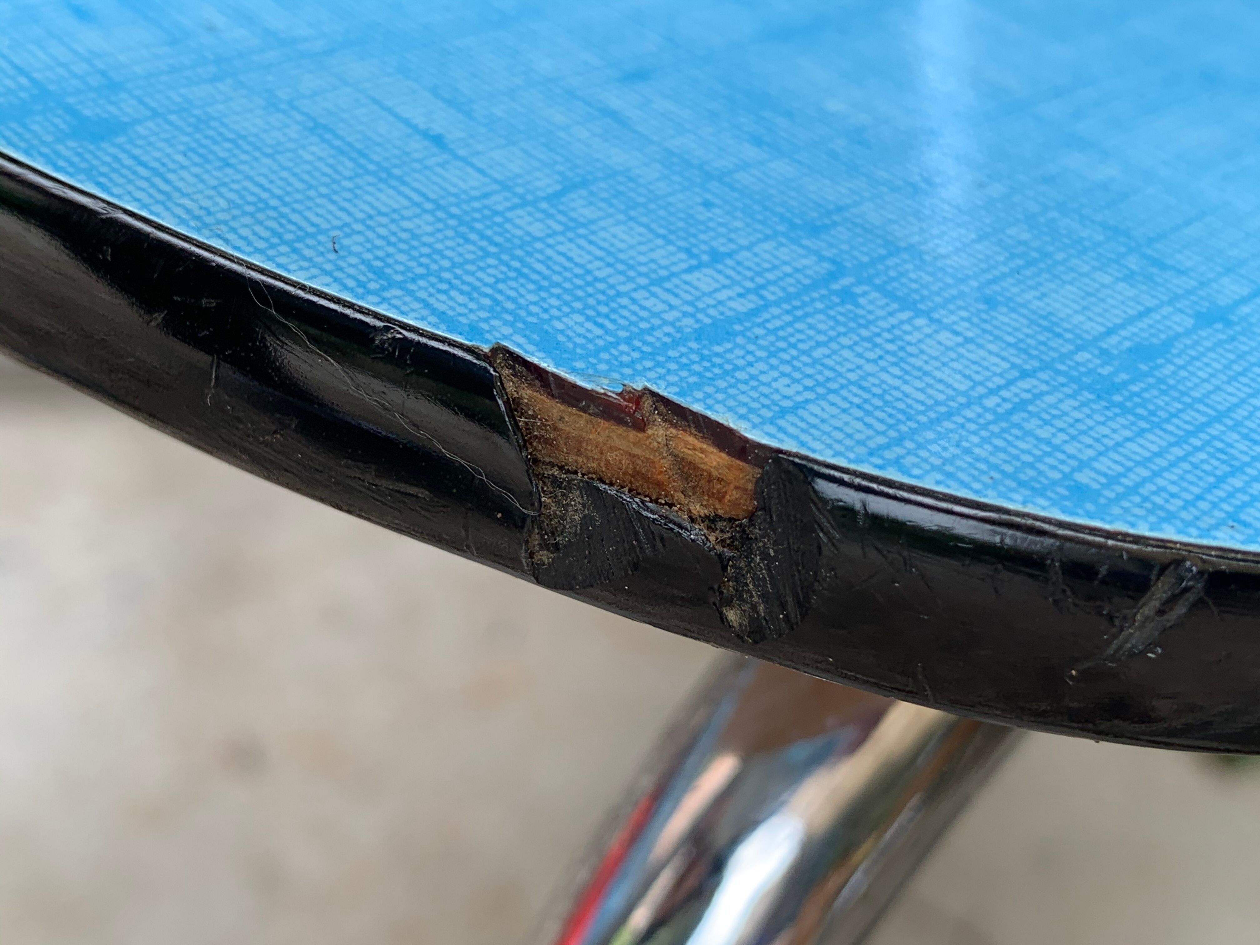 Mismatched formica chairs