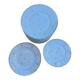 A lot of old white and gold porcelain plates T de F.