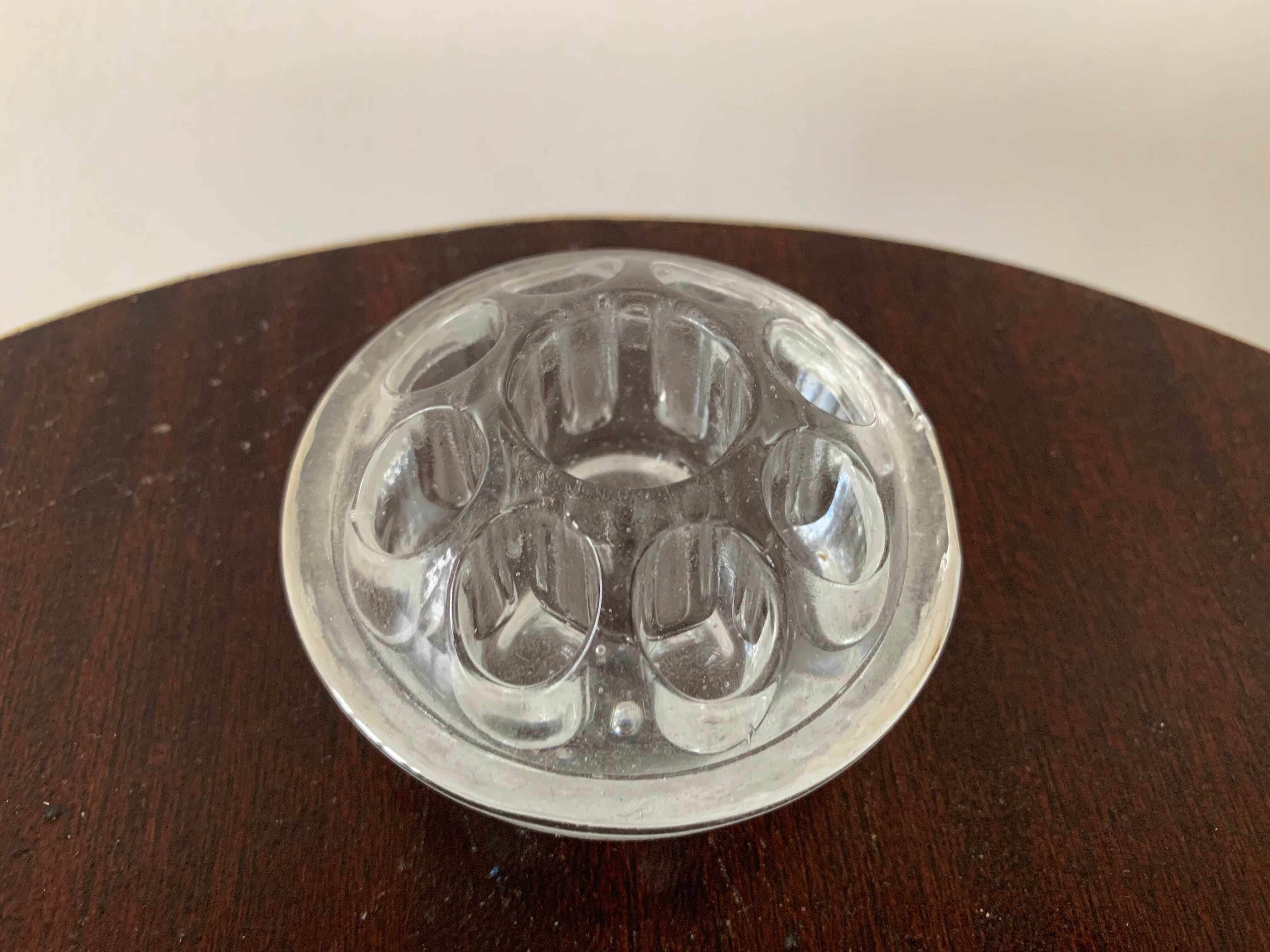 Antique glass flower pick